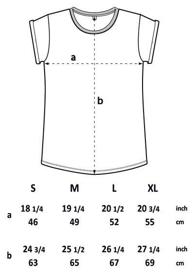 TEDDY SPIKES WOMEN'S ROLLED SLEEVE TEE