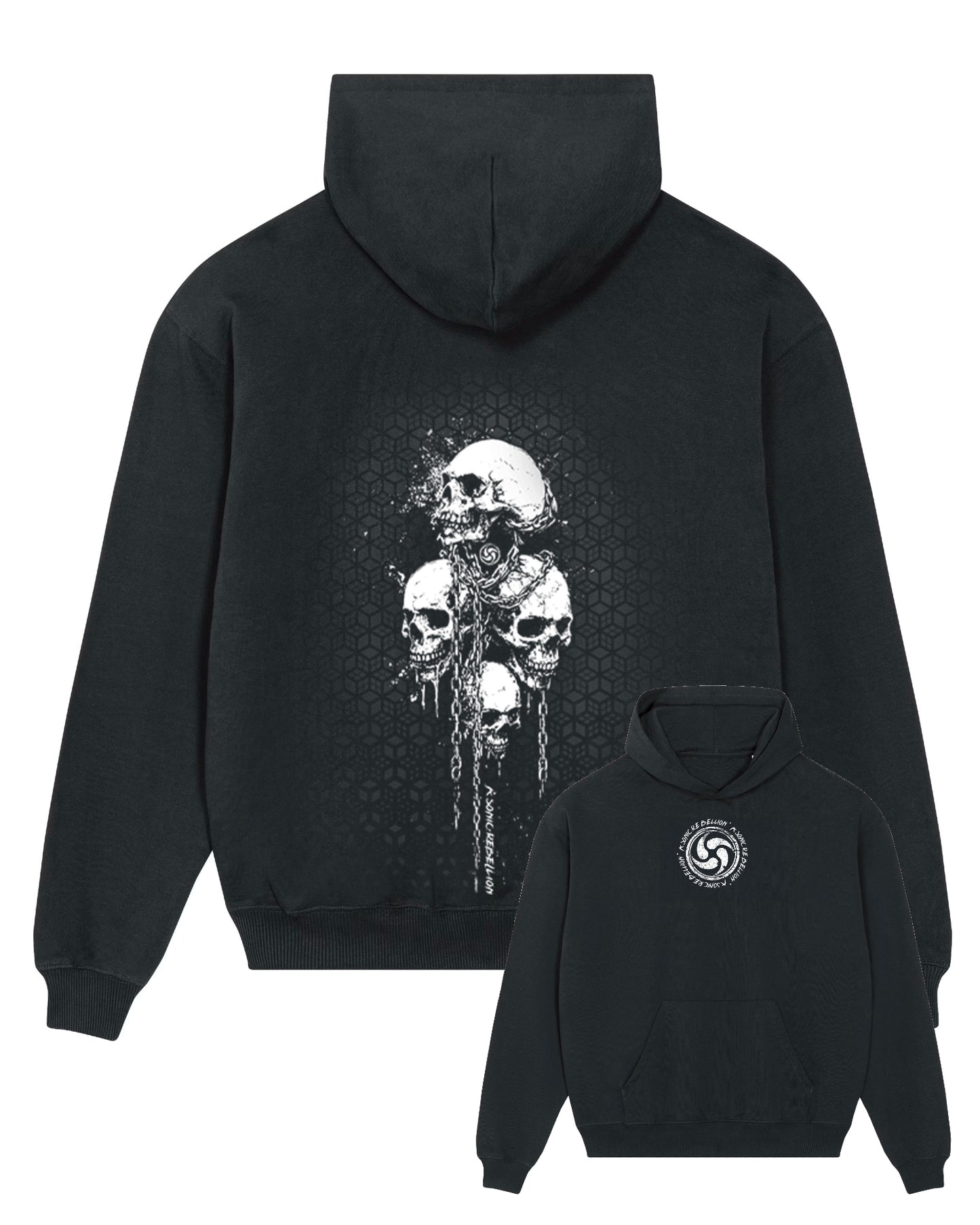 SONIC SKULLS EXTRA-HEAVYWEIGHT HOODIE