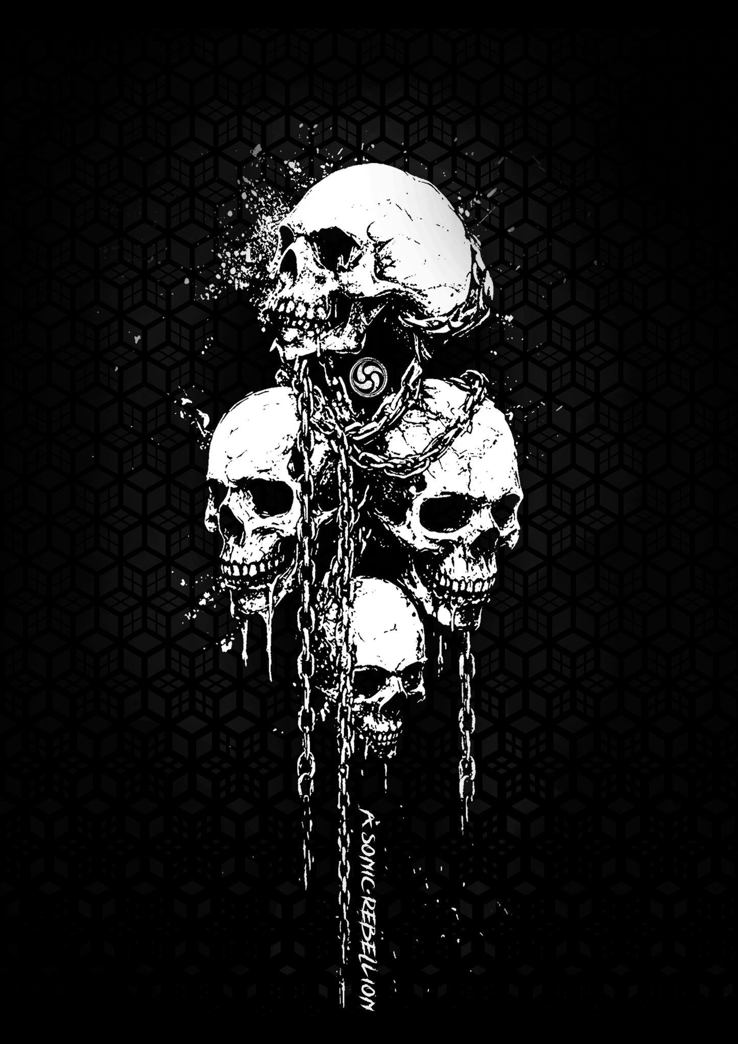 SONIC SKULLS EXTRA-HEAVYWEIGHT HOODIE