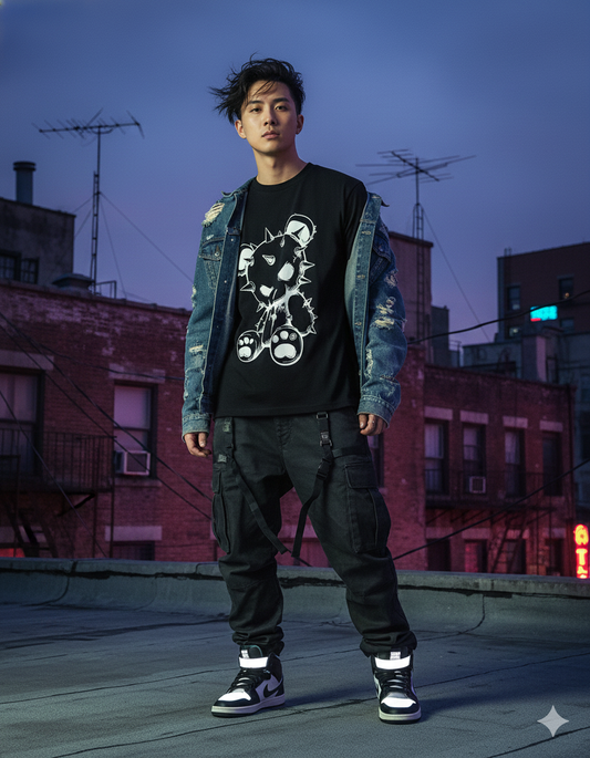 TEDDY SPIKES UNISEX LONG SLEEVE TEE