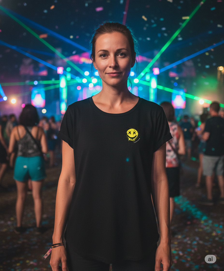 SMILEY SHANKA WOMENS ROLLED SLEEVE