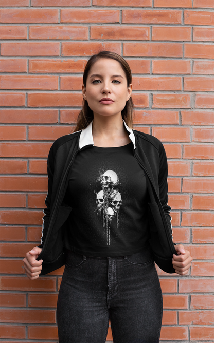 SONIC SKULLS WOMEN'S BOX/CROP TEE