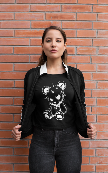 TEDDY SPIKES WOMENS CROP/BOX TEE